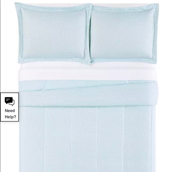 Macy’s reversible 3 piece full/queen comforter set - Picture 2 of 4